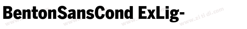 BentonSansCond ExLig字体转换